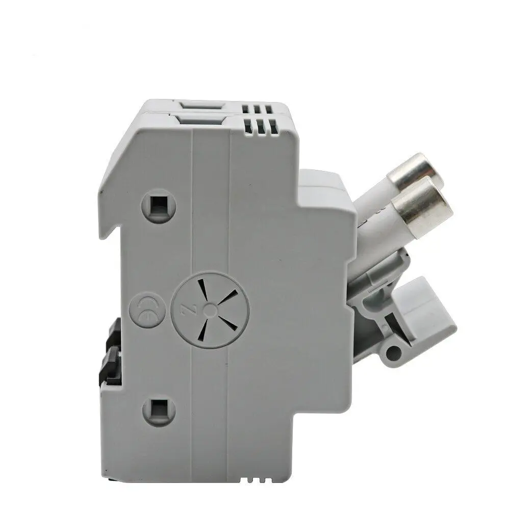 Din Rail Solar Pv Dc Fuse Holders With Indicator Light Suitable For 10*38Mm Dc Pv Fuse Link For Solar Photovoltaic System Pro 12