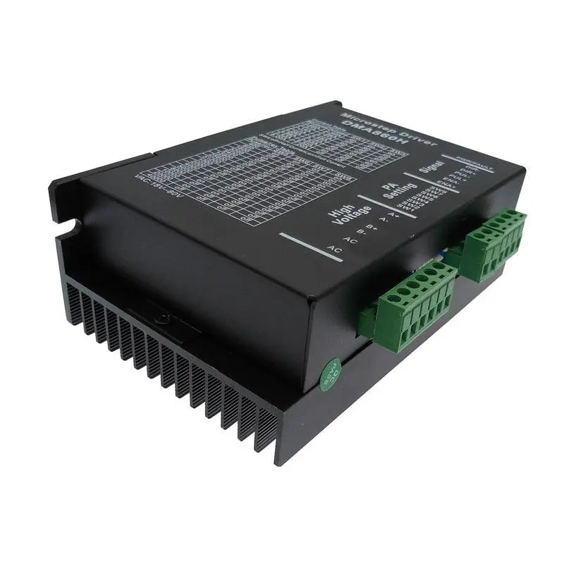 Dma860h Step Driver 2 Phase Dsp Microstep Driver For Nema 34 Nema 42 Ac24-80V Dc24-80V 1