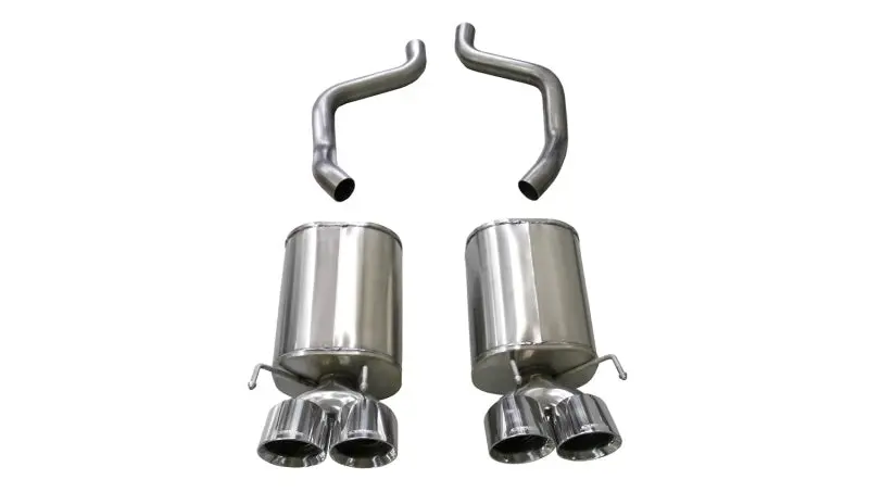 Corsa 2005-2007 Chevrolet Corvette (C6) 6.0L/6.2L Polished Sport Axle-Back Exhaust W/4.5In Tips 1
