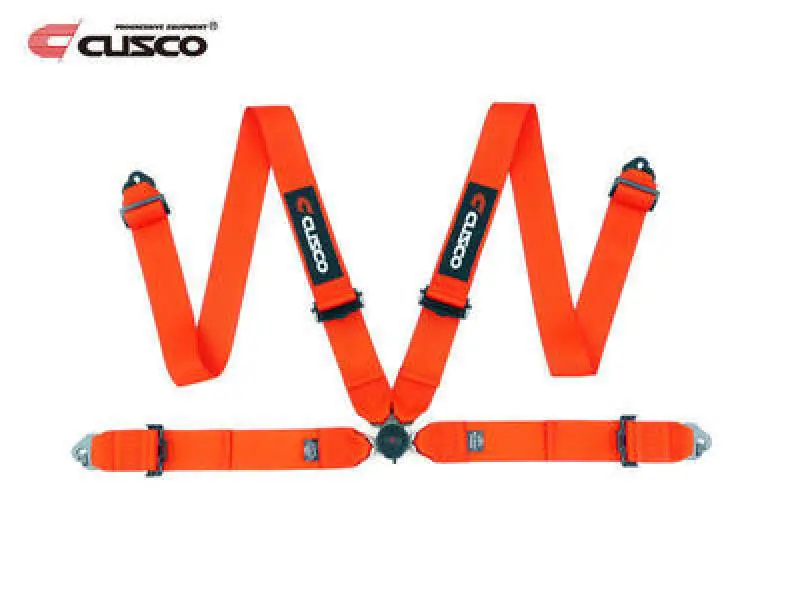 Cusco Universal 4 Point 3In Width Racing Harness - Red 1