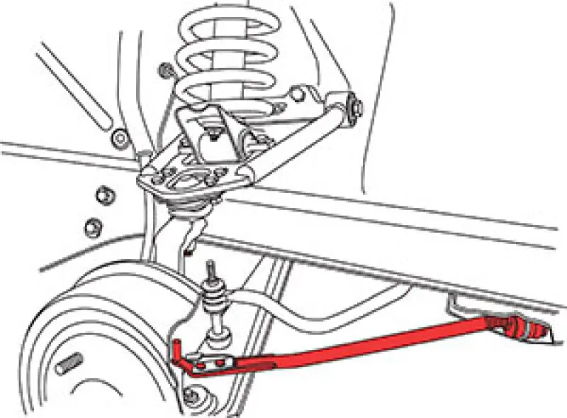 Spc Performance 68-73 Ford Mustang Adj. Caster Rods 2