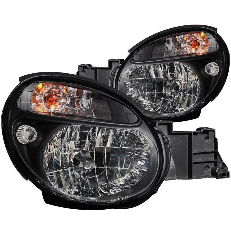 Anzo 2002-2003 Subaru Impreza Crystal Headlights Black 2