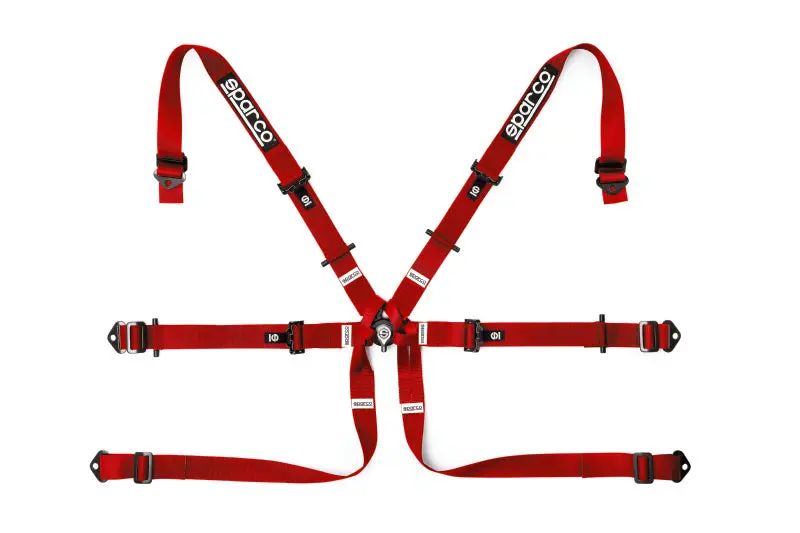 Sparco Belt 6 Pnt 2In Formula Red 1