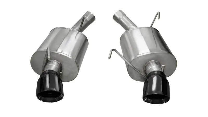 Corsa 2005-2010 Ford Mustang Shelby Gt500 5.4L V8 Black Sport Axle-Back Exhaust 1