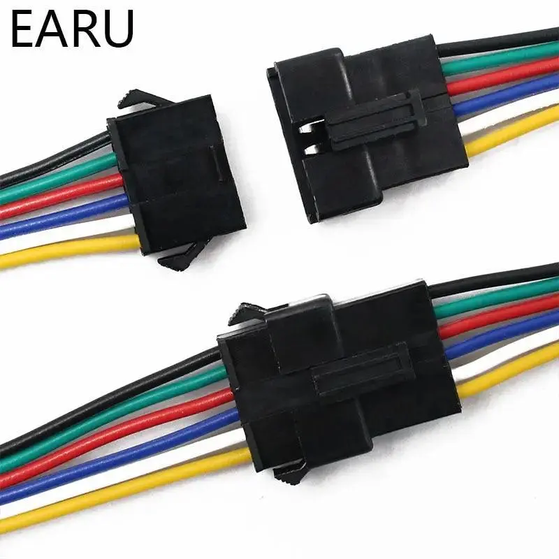 Earu- 10Pairs 15Cm Jst Sm 2P 3P 4P 5P 6P Plug Socket| Male To Female 4