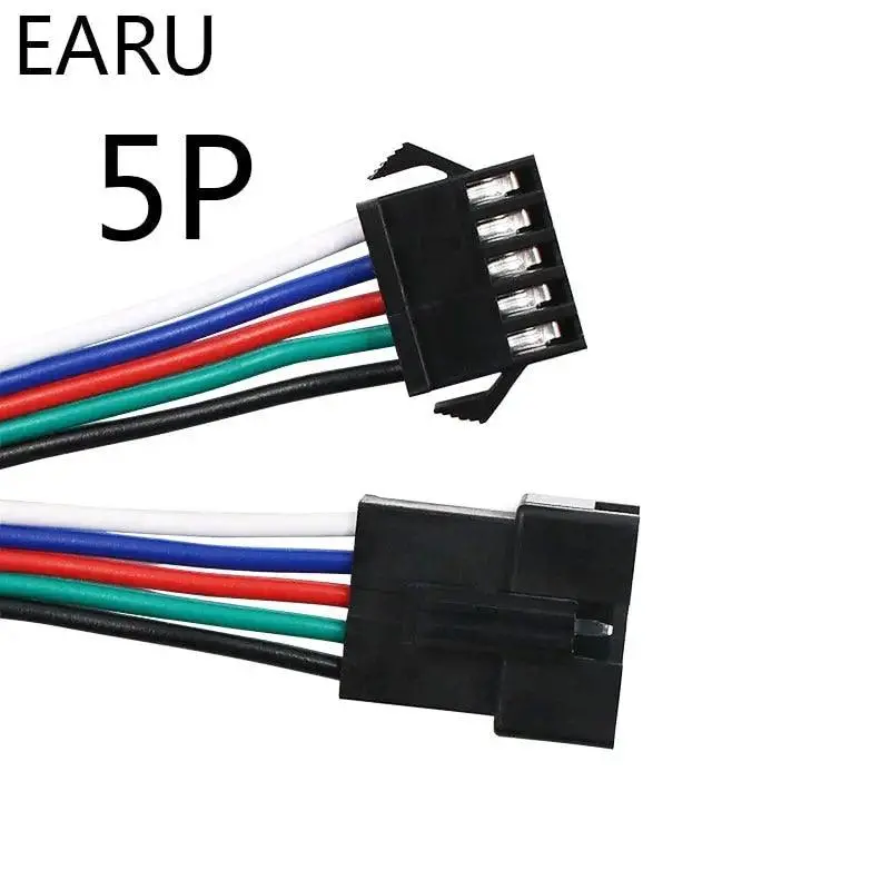 Earu- 10Pairs 15Cm Jst Sm 2P 3P 4P 5P 6P Plug Socket| Male To Female 5