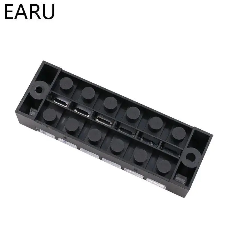 1Pc 25A 600V Dual Row Barrier Screw Tb Series Terminal Block| 3 4 5 6 8 10 12 Positions 2