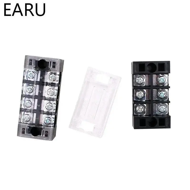 1Pc 25A 600V Dual Row Barrier Screw Tb Series Terminal Block| 3 4 5 6 8 10 12 Positions 5