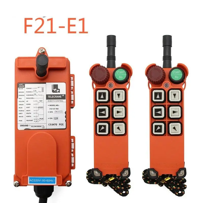 2 Transmitter 1 Receiver F21-E1 Remote Emergency Stop Switch Industrial Wireless 1