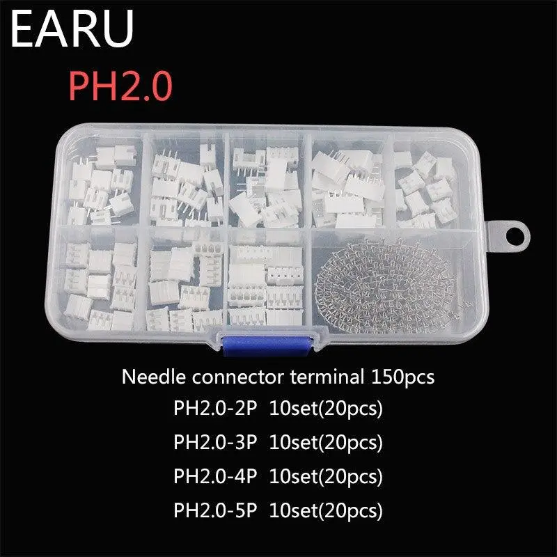230Pcs Xh2.54 Ph2.0 2P 3P 4P 5 Pin 2.54Mm 2.0Mm Pitch Terminal Kit 1