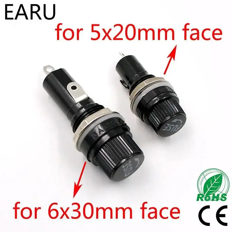5Pcs/Lot 5*20Mm 6*30Mm Glass Fuse Holders 1