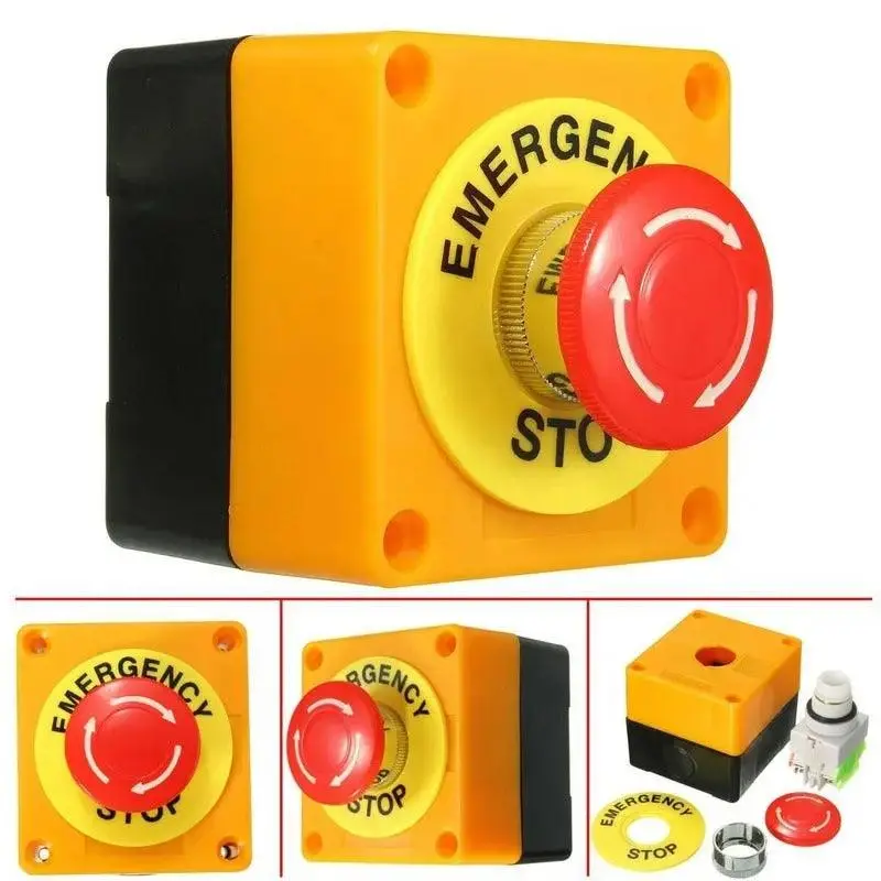 Earu- Emergency Stop Push Button Switch |1No+1Nc 10A 1