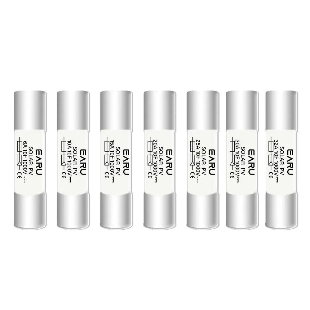Solar Dc 1000V Pv Fuses 6A 10A 15A 20A 25A 30A 32A High Voltage For Solar System Protection 1