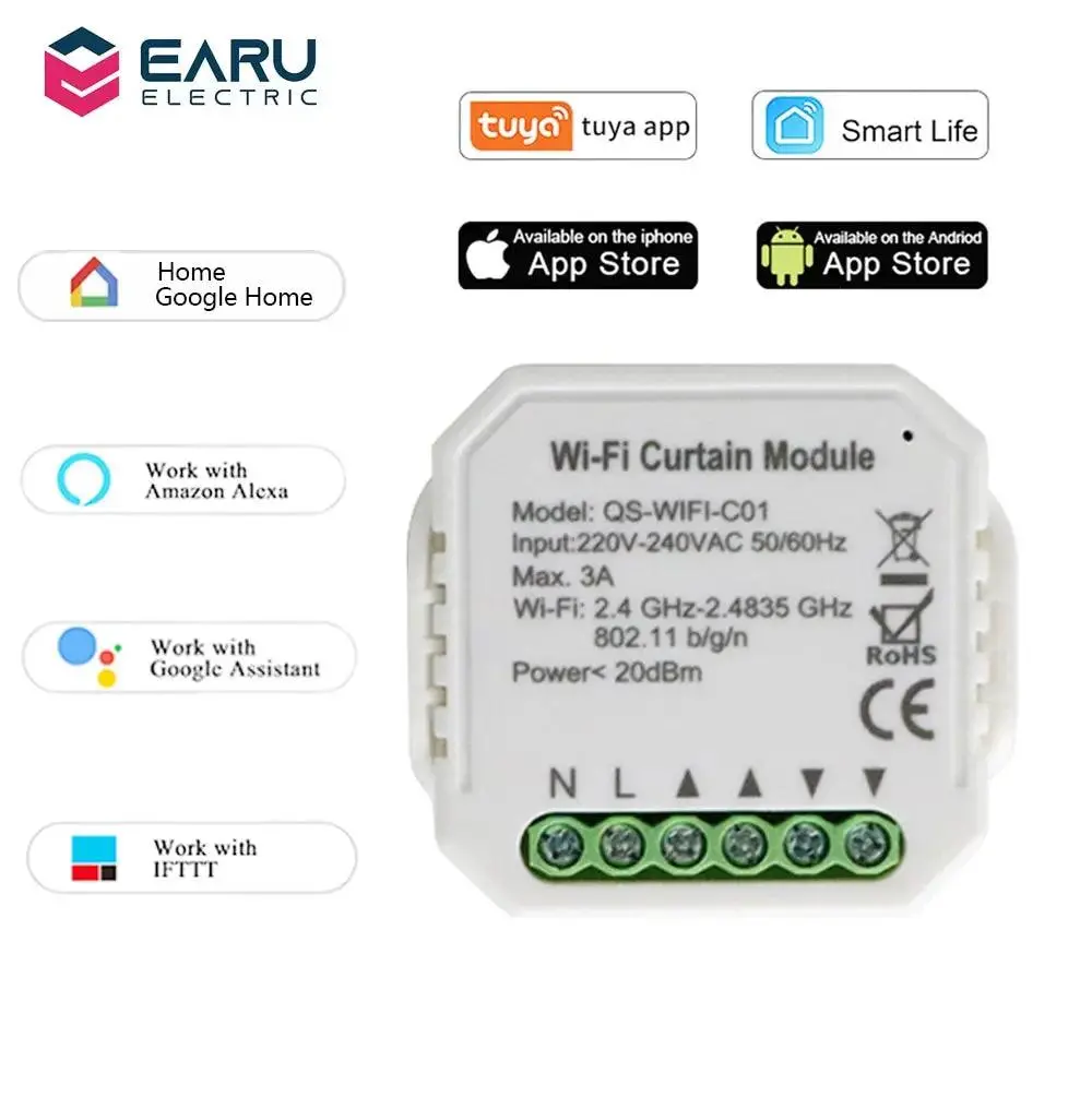 Wifi Smart Curtain Switch| Module Roller Blinds Shutter 1