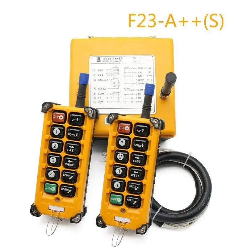 Wireless Crane Controller F23-A++S Industrial Hoist Crane Push Button Switch 1