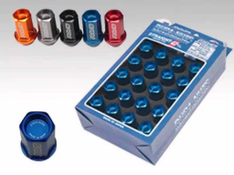 Rays Dura-Nut L42 Straight Type 14X1.50 Lug Nut Set 16 Lug 4 Lock Set - Gun Metallic 1