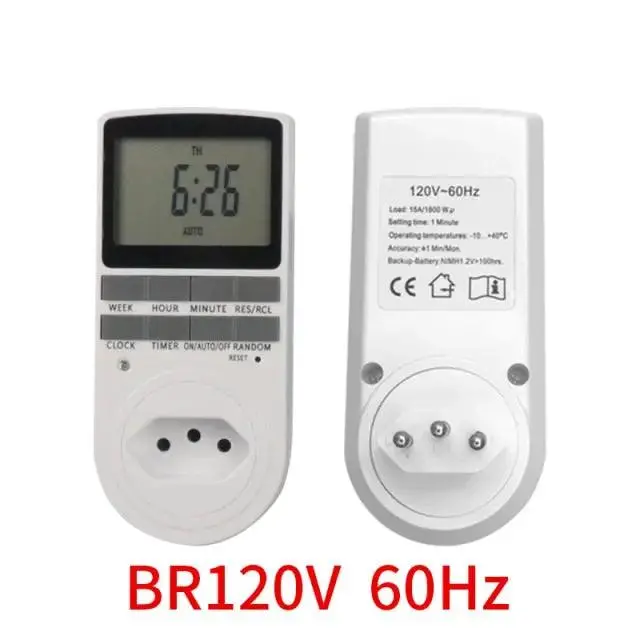 Electronic Digital Timer 24 Hour Cyclic| Eu Uk Au Us Br Fr Plug Optional 5