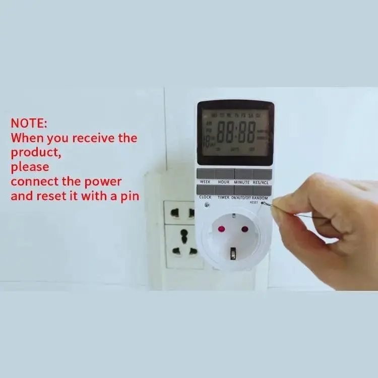 Electronic Digital Timer 24 Hour Cyclic| Eu Uk Au Us Br Fr Plug Optional 2
