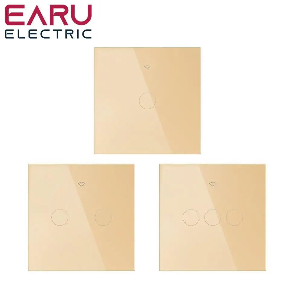 EU Tuya Wi-Fi Smart Light Switch – Glass Touch Panel, Neutral-Wire-Free Design Compatible with Google Home & Alexa - Image 6