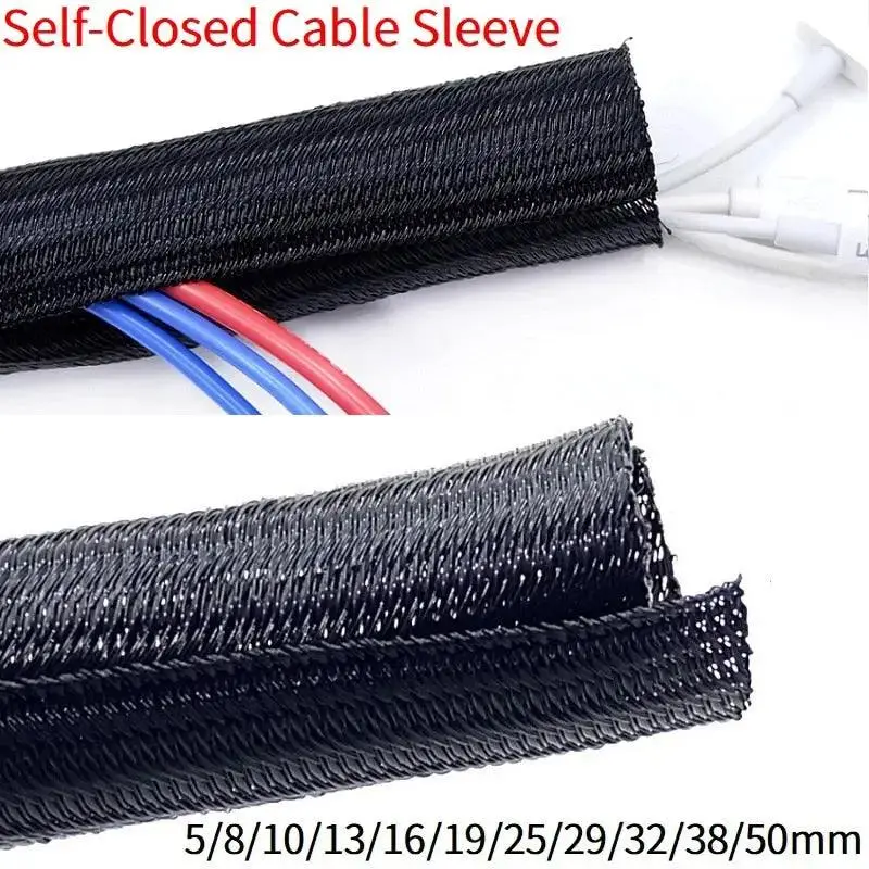 Expandable Cable Sleeve| Pet Braided Wire Wrap 1M/3M/5M Optional 1