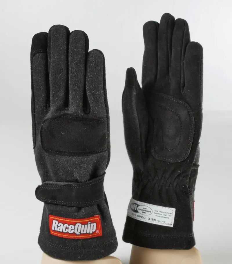 Racequip Black 2-Layer Sfi-5 Glove - Small 1