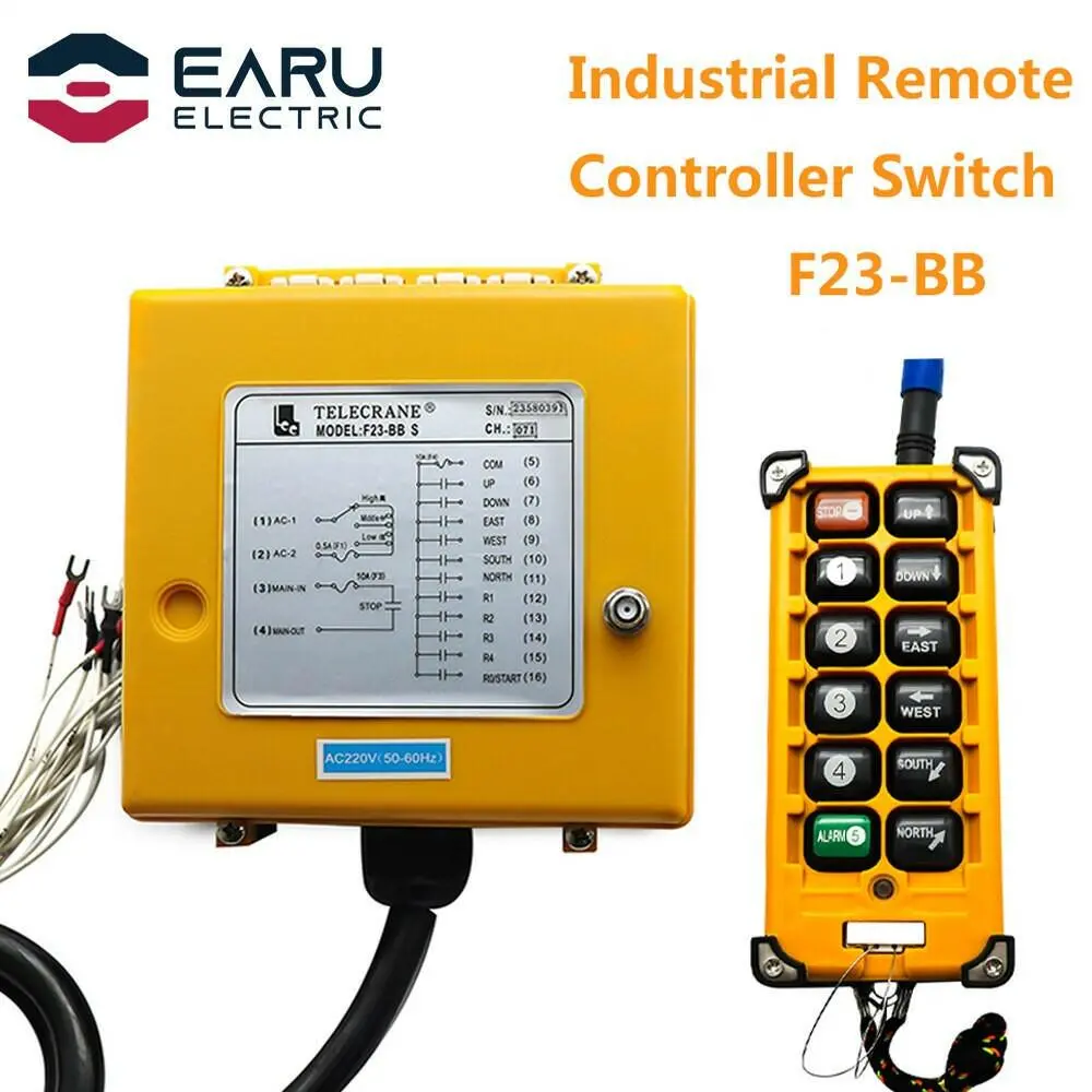 F23-Bb S Industrial Wireless Remote Emergency Stop System Ac&Dc Universal Type1 Receiver+ 1 Transmitter Speed Hoist Industrial Crane 1