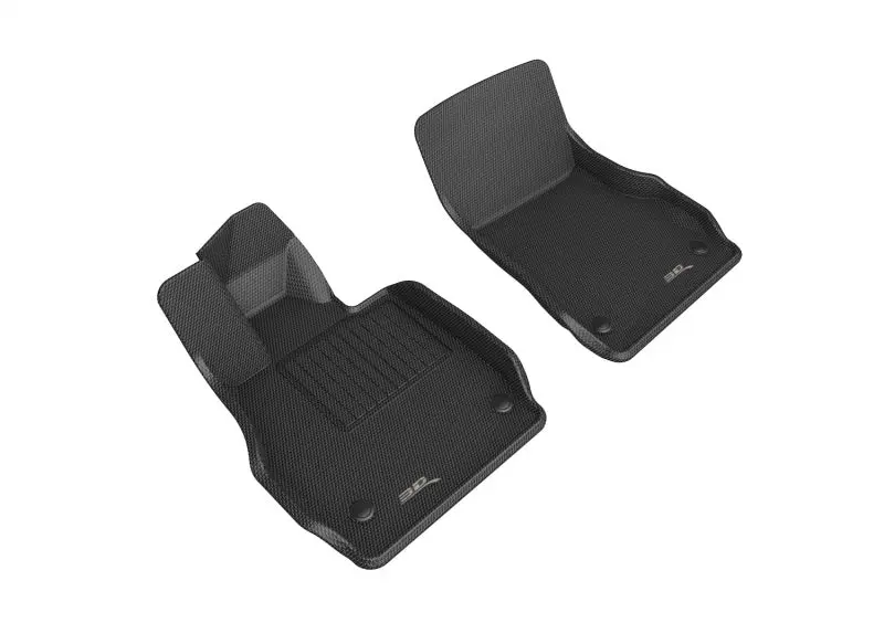 3D Maxpider 20-22 Chevrolet Corvette C8 20-22 Kagu Floor Mats - Black R1 1