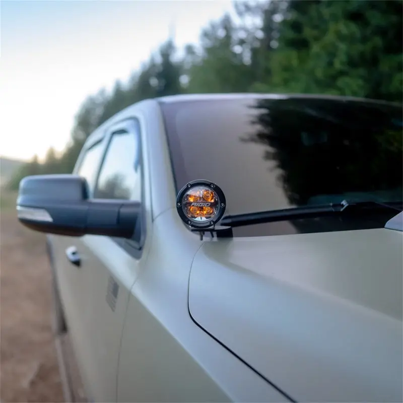 Rigid Industries 2019+ Dodge Ram 1500 A-Pillar Led Light Mounts 1