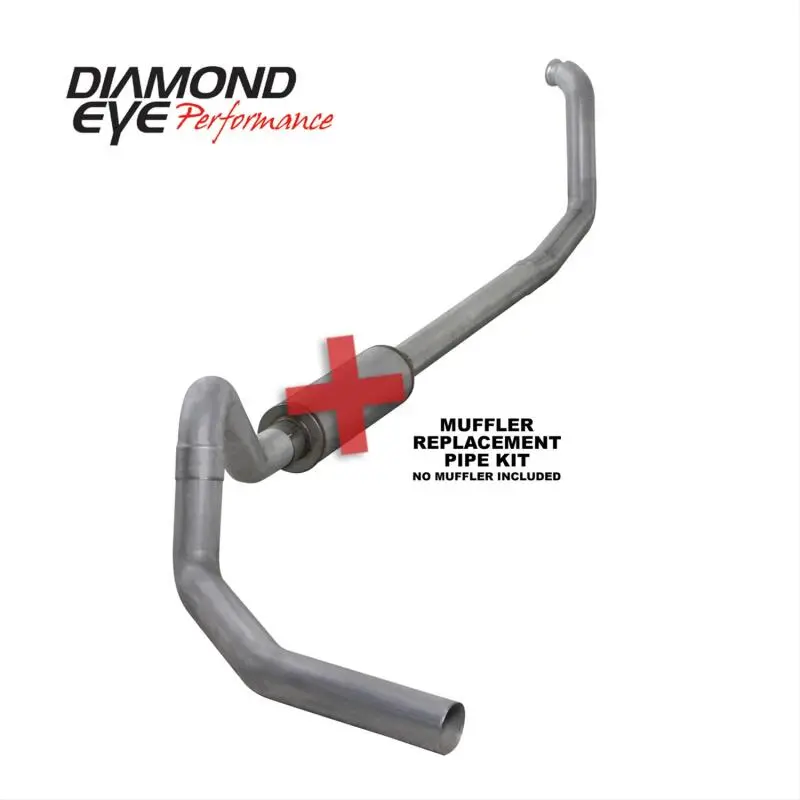 Diamond Eye 00-03 Ford E-Series Van 7.3L Powerstroke 4In Al Turboback Single Exhaust 1