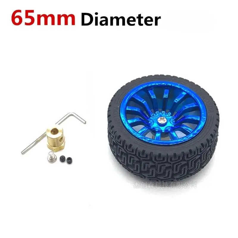 Flexible Hexagonal Coupling Coupler With 65Mm Wheel Hub Motor Kit For 3Mm 4Mm 6Mm 8Mm Shaft Motor 1