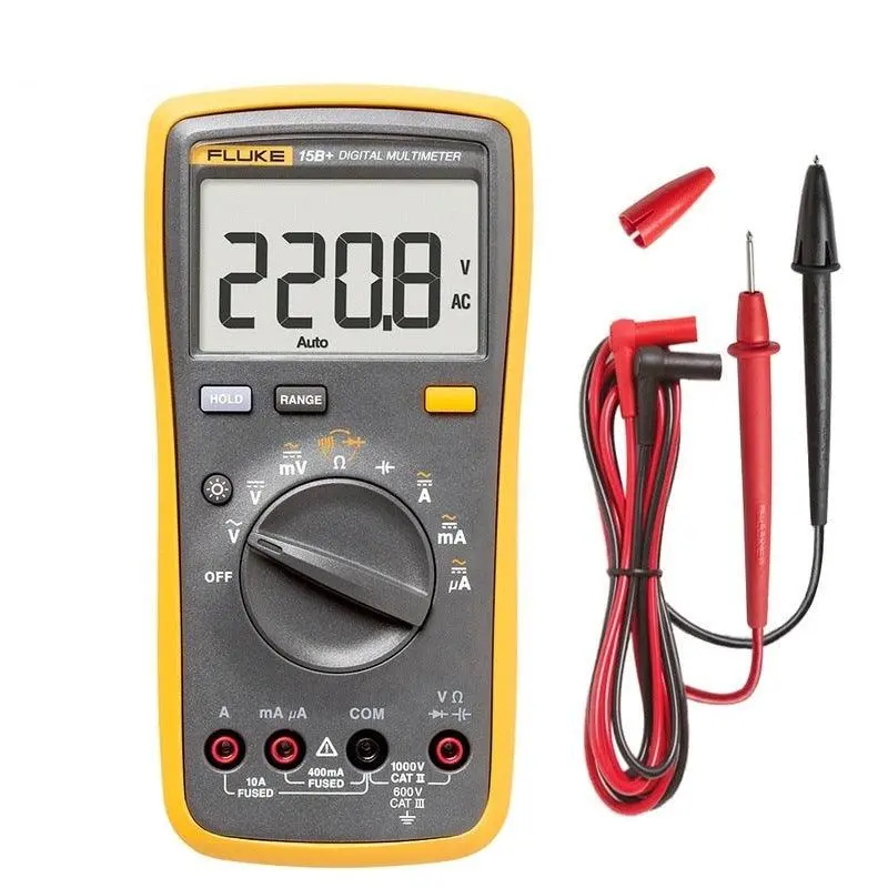 Fluke 15B+ 17B+ Digital Multimeters Ac/ Dc Voltage Current Capacitance Temperature Tester 1