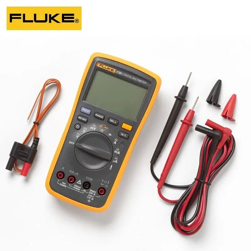 Fluke 15B+ 17B+ Digital Multimeters Ac/ Dc Voltage Current Capacitance Temperature Tester 4