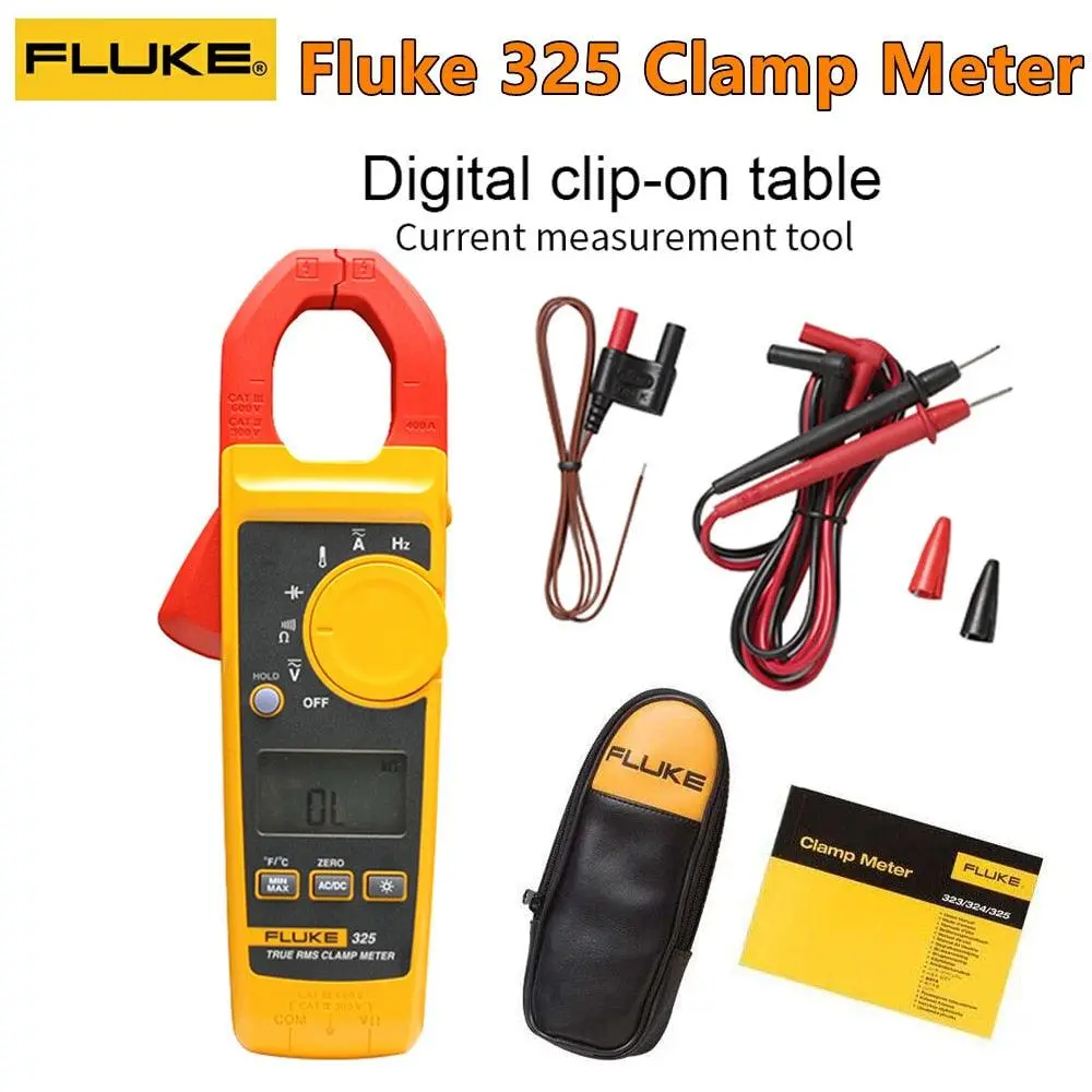 Fluke 325 True-Rms Current Clamp Meter Ac Dc Current And Voltage Tester Resistor 2