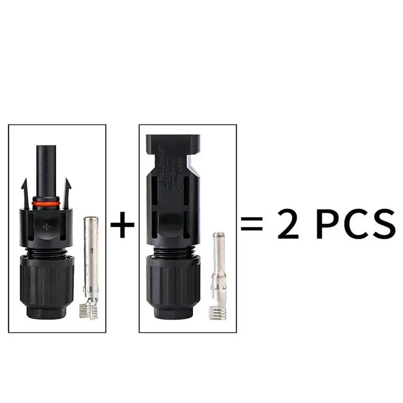 Free Shipping 600/400/200/100/40/20/10 Pcs Dc Solar Connector Wholesale 1000V30a Panel Connectors Kit For Pv/Mc Cable 2.5/4/6Mm2 6