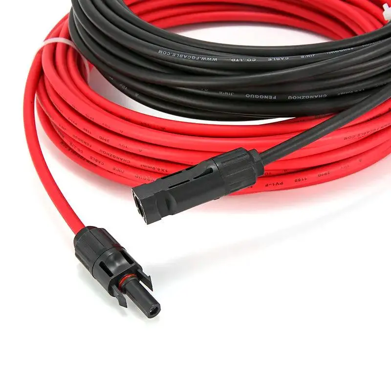 Free Shipping Dc Pv Cable Solar Connector Male And Female 1000V30a Panel Connectors For Pvmc With 2.5/4/6Mm2 1Pair Have 4 Joint 1