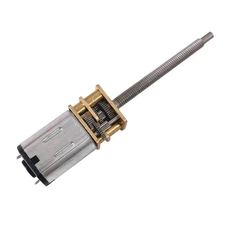 Ga12-N20-M3*34 Micro Reduction Gear Motor Dc 3V 6V 12V Lengthening Thread Shaft Screw Motor With Metal Gear Wheel 1