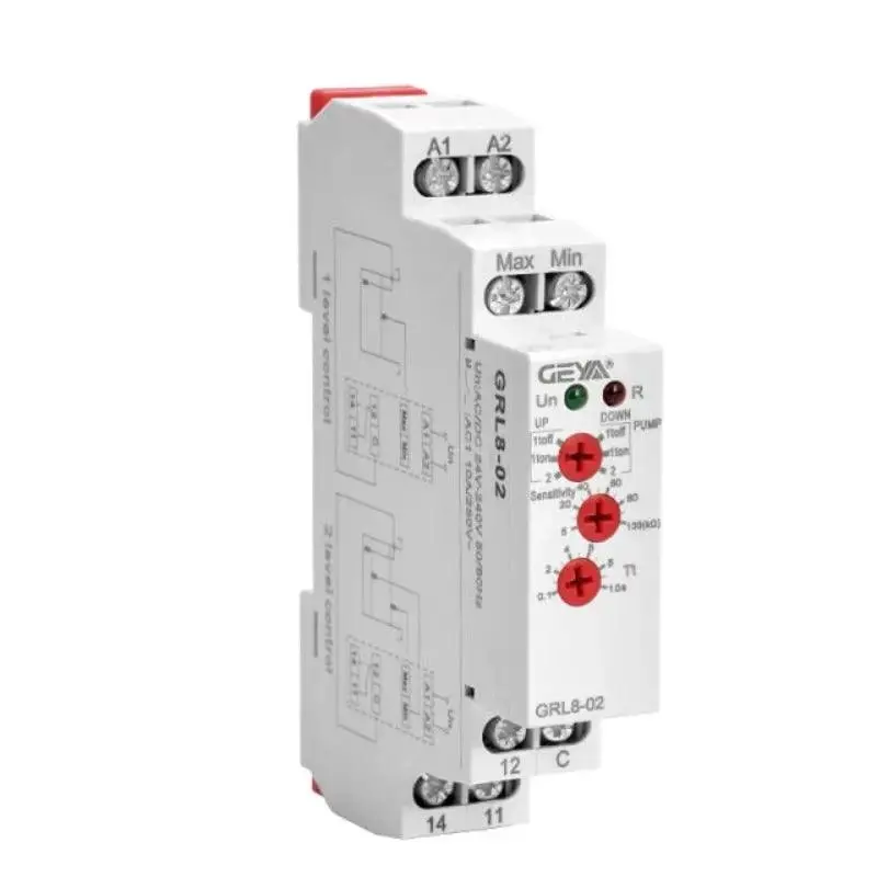 Geya- Free Shipping Grl8 Liquid Level Control Relay /2P 16A-25A Optional 1