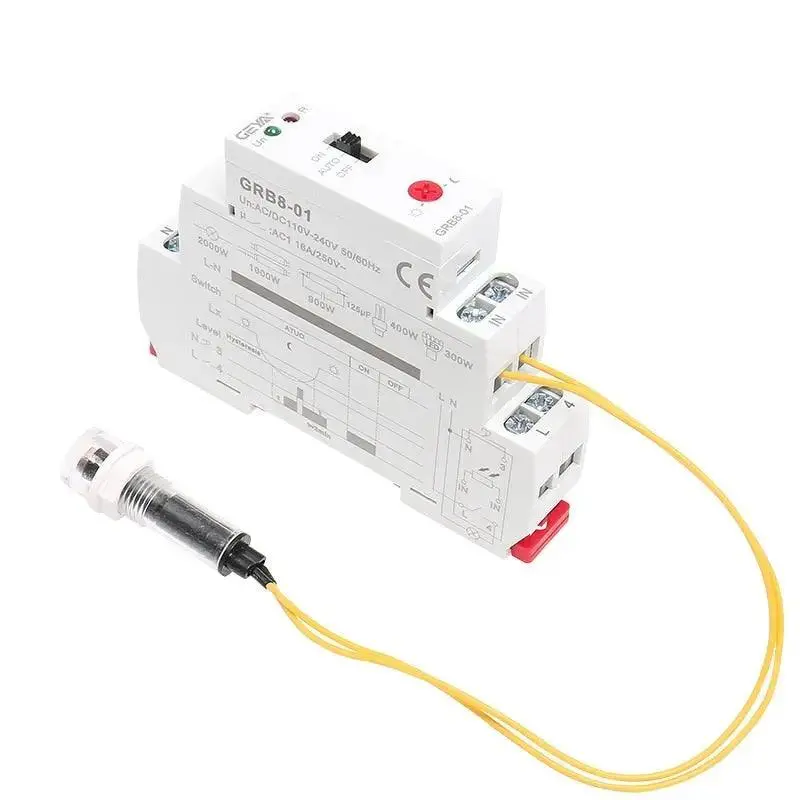 Geya- Grb8-01 Din Rail Twilight Switch Photoelectric Timer Light Sensor Relay 2