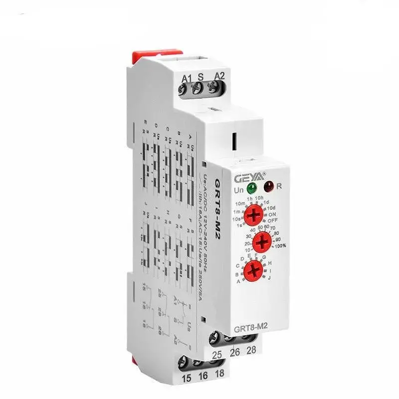 Geya- Grt8-M 16A Multifunction Timer Relay| Ac Dc 12V-230V Optional 1