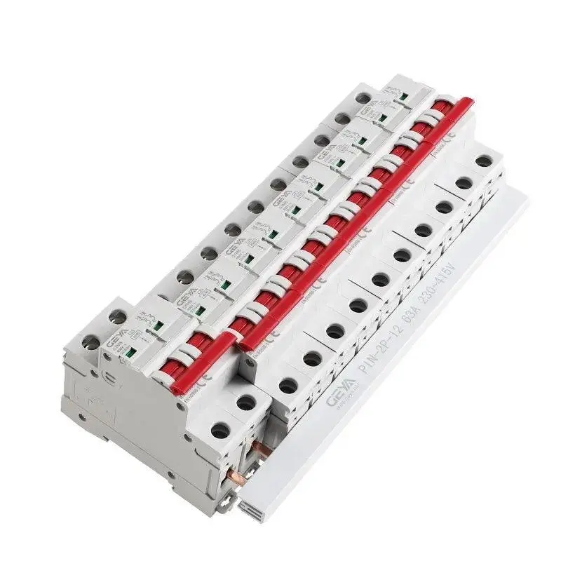 Geya- Pin Type Copper Busbar| For Mcb 63A/ 4,6,8,12Way Optional 4