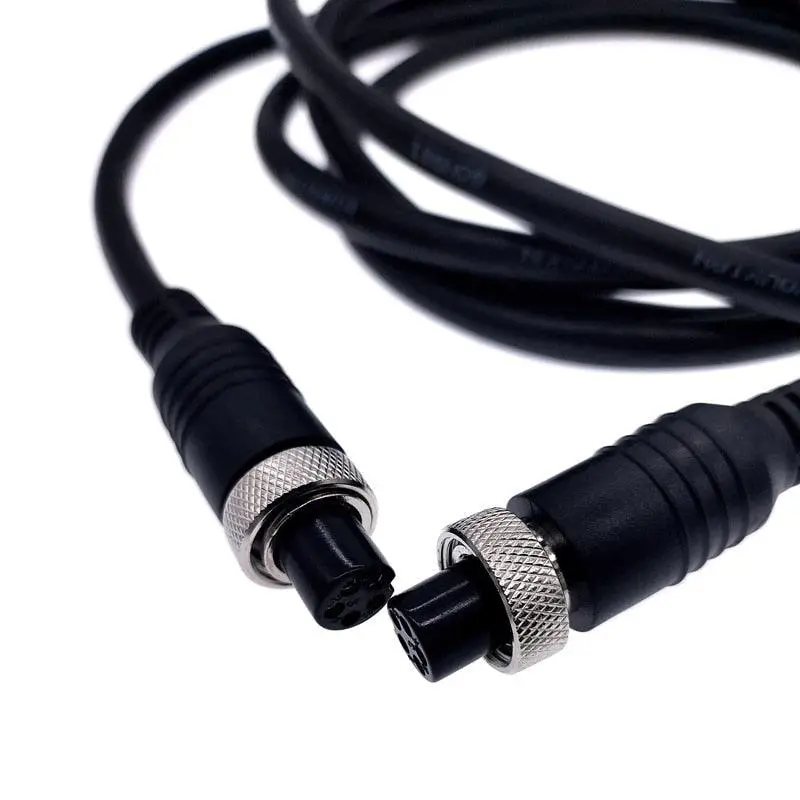 Gx12 Cable Connectors Female To Female Butt Joint Extension Cable Plug 2M M12 Line 4