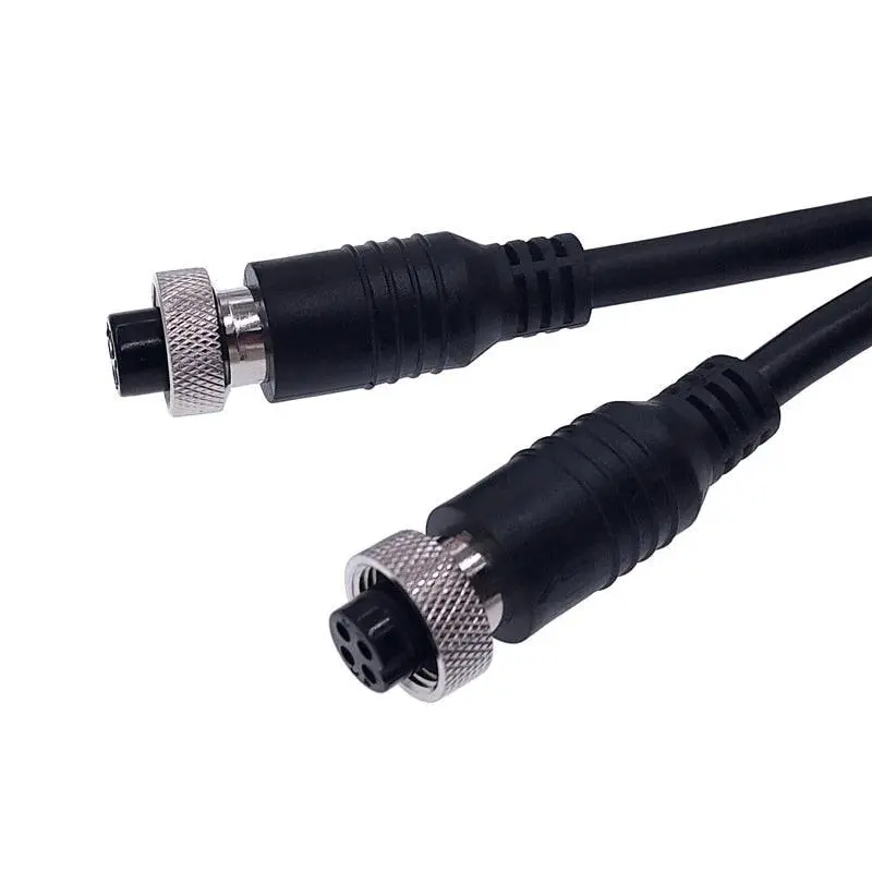 Gx12 Cable Connectors Female To Female Butt Joint Extension Cable Plug 2M M12 Line 5