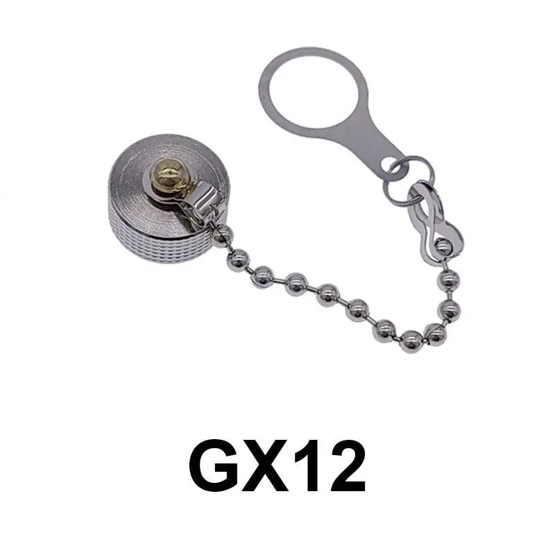 Gx12 Gx16 Gx20 Aviation Connector Plug Cover Waterproof Dust Metal Cap Circular Connector Protective Sleeve 1