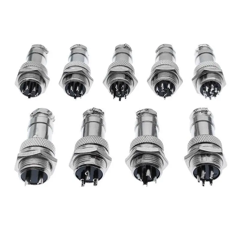 Gx16 Aviation Circular Connector  2Pin-10Pin Male & Female Plug Connectors 1