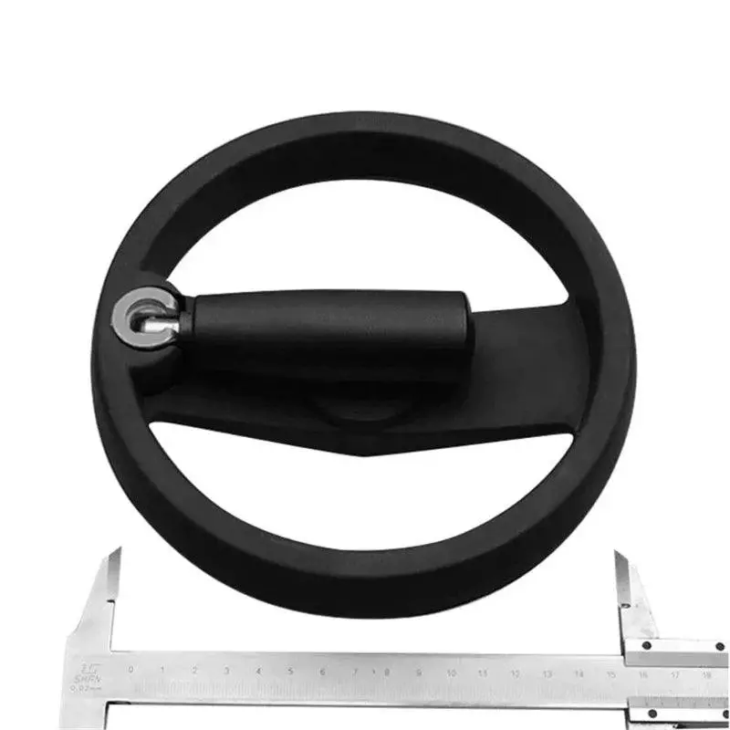 Handwheel With Revolving Grip Double Spoke Nylon Hand Wheel For Machine Tool Ali88 100 125 200Mm Solid Aluminium Alloy Foldable 4