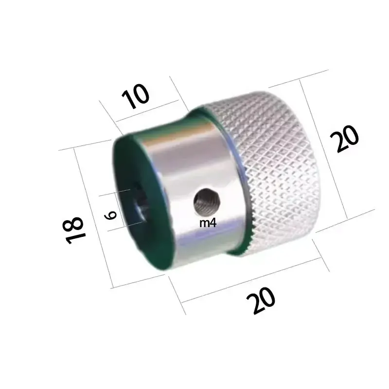 Aluminum Alloy Knurled Handwheel 50/60/80Mm 8