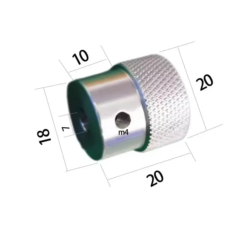 Aluminum Alloy Knurled Handwheel 50/60/80Mm 9