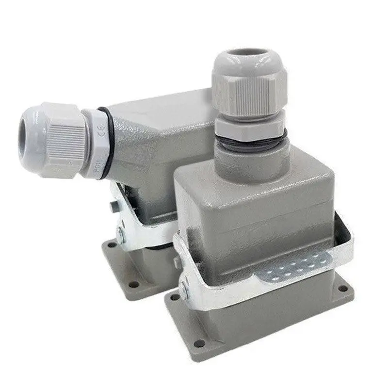 6-Pin Heavy Duty Rectangular Connector Aviation Plug & Socket Hdc-He-006-1/2/3/4-F/M 16A 1