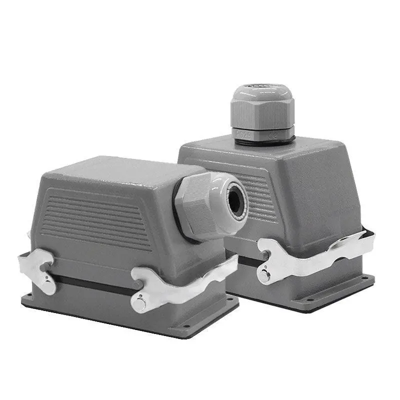 Heavy Duty Connector Hdc-He-048-1/2/3/4-F/M 48 Pin Aviation Plug Socket 16A Industrial Rectangular Connector 1