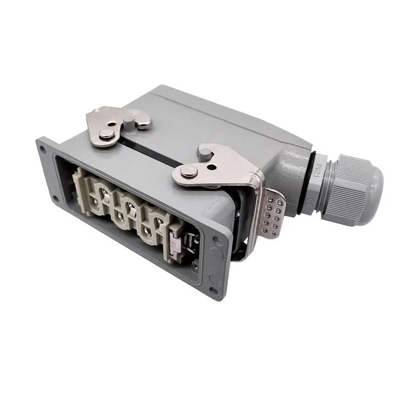Rectangular Heavy Duty Connector Hsb-4/6/12 Pin 35A High Current Waterproof Aviation Plug & Socket 19